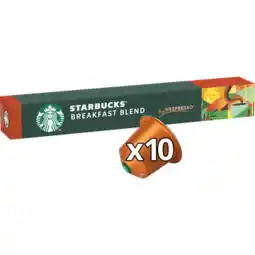 Jumbo Starbucks by Nespresso Breakfast Blend 10 Stuks 56 g aanbieding