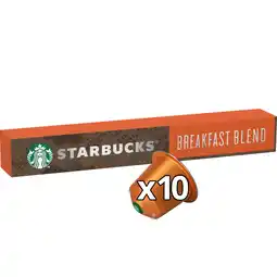 Jumbo Starbucks by Nespresso Breakfast Blend 10 Stuks 56 g aanbieding