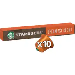 Jumbo Starbucks by Nespresso Breakfast Blend 10 Stuks 56 g aanbieding