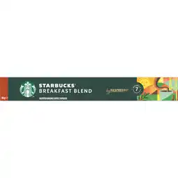 Jumbo Starbucks by Nespresso Breakfast Blend 10 Stuks 56 g aanbieding