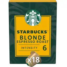 Jumbo Starbucks by Nespresso Blonde Espresso Roast 18 Koffiecups aanbieding