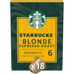 Jumbo Starbucks by Nespresso Blonde Espresso Roast 18 Koffiecups aanbieding