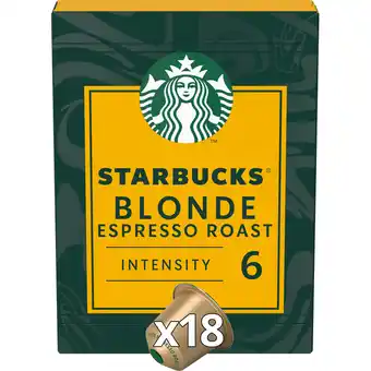 Jumbo Starbucks by Nespresso Blonde Espresso Roast 18 Koffiecups aanbieding
