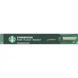 Jumbo Starbucks by Nespresso Pike place Lungo 10 Koffiecups aanbieding