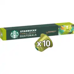 Jumbo Starbucks by Nespresso Single-Origin Coffee Guatemala 10 Stuks 52 g aanbieding