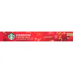 Jumbo Starbucks by Nespresso Toffee Nut Flavoured Coffee Limited Edition 10 Capsules 51 g aanbieding