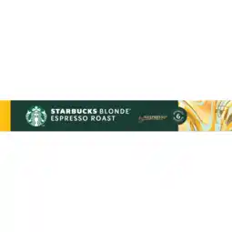 Jumbo Starbucks by Nespresso Blonde Espresso Roast 10 Koffiecups aanbieding