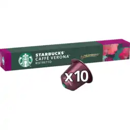 Jumbo Starbucks by Nespresso Caffè Verona 10 Koffiecups aanbieding
