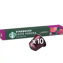 Jumbo Starbucks by Nespresso Caffè Verona 10 Koffiecups aanbieding