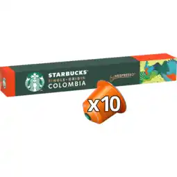 Jumbo Starbucks by Nespresso Colombia Medium Roast 10 Koffiecups aanbieding