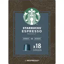 Jumbo Starbucks by Nespresso Espresso Roast 18 Koffiecups aanbieding