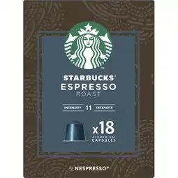 Jumbo Starbucks by Nespresso Espresso Roast 18 Koffiecups aanbieding