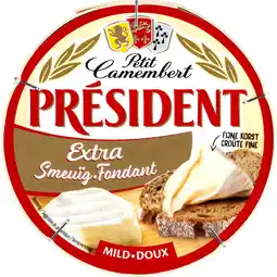 Jumbo Président Petit Camembert Extra Smeuïg Mild 135 g aanbieding