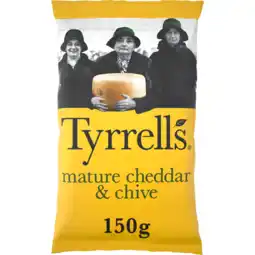 Jumbo Tyrrell's Slow-Cooked Crisps Mature Cheddar & Chive 150 g aanbieding