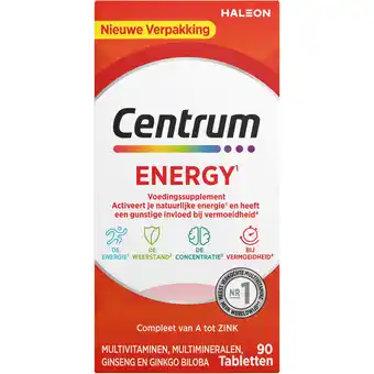 Jumbo Centrum Energy multivitaminen & multimineralen tabletten, 90 stuks aanbieding