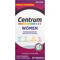 Jumbo Centrum Women multivitaminen & multimineralen tabletten, 90 stuks aanbieding