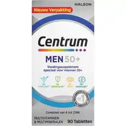 Jumbo Centrum Men 50+ multivitaminen & multimineralen tabletten, 90 stuks aanbieding