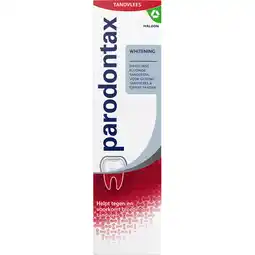 Jumbo Parodontax Whitening dagelijkse tandpasta tegen bloedend tandvlees 75 ml aanbieding