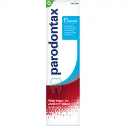 Jumbo Parodontax No Fluoride fluoridevrije tandpasta tegen bloedend tandvlees 75 ml aanbieding