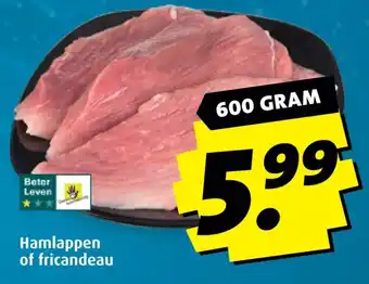 Boni Hamlappen of fricandeau aanbieding