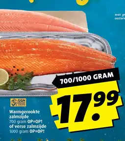 Boni Warmgerookte zalmzijde aanbieding