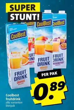 Boni Coolbest fruitdrink aanbieding