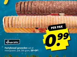 Boni Partybrood gesneden wit of meergranen, aanbieding