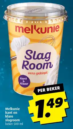 Boni Melkunie kant en klare slagroom beker 500 ml aanbieding