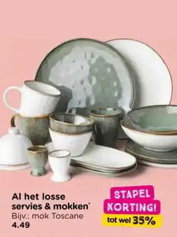 Xenos Al het losse servies & mokken aanbieding