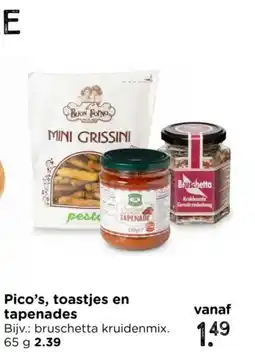 Xenos Pico's, toastjes en tapenades aanbieding