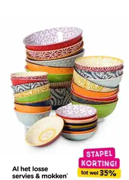 Xenos Al het losse servies & mokken aanbieding