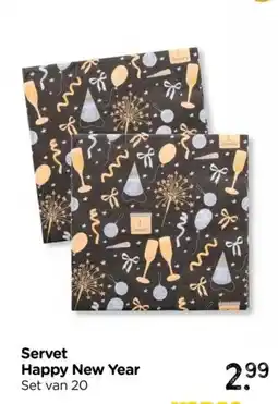Xenos Servet Happy New Year aanbieding