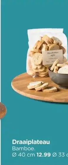 Xenos Draaiplateau Bamboe aanbieding