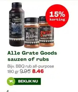 Welkoop Alle Grate Goods sauzen of rubs aanbieding