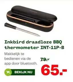 Welkoop Inkbird draadloze BBQ thermometer INT-11P-B aanbieding