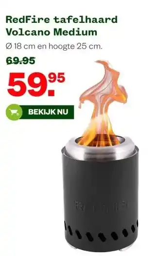 Welkoop RedFire tafelhaard Volcano Medium aanbieding