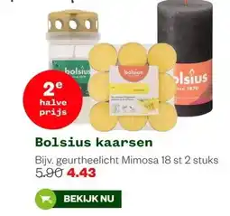 Welkoop Bolsius kaarsen aanbieding