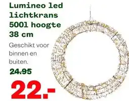 Welkoop Lumineo led lichtkrans 5001 hoogte 38 cm aanbieding