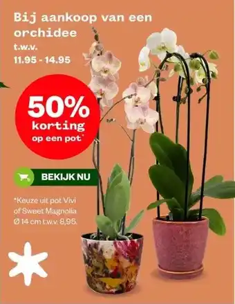 Bij aankoop van een orchidee