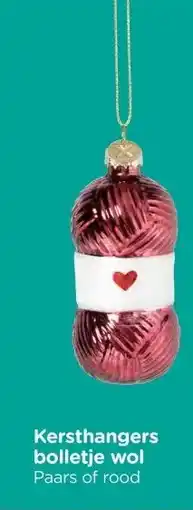 Xenos Kersthangers bolletje wol aanbieding