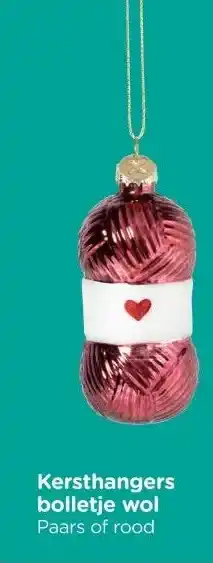 Xenos Kersthangers bolletje wol aanbieding