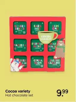 Xenos Cocoa variety Hot chocolate set aanbieding