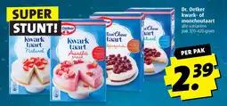 Boni Dr. Oetker kwark of monchoutaart aanbieding