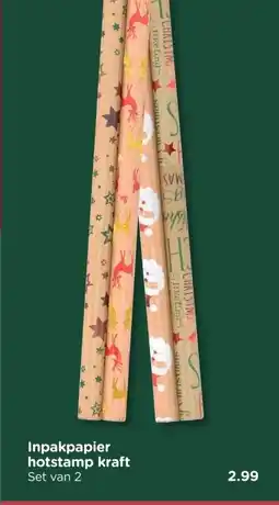 Xenos Inpakpapier hotstamp kraft aanbieding