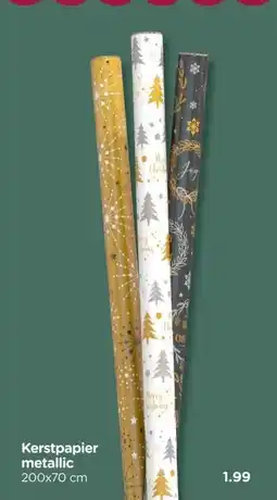 Xenos Kerstpapier metallic aanbieding