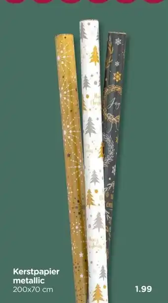 Xenos Kerstpapier metallic aanbieding