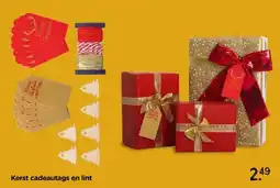 Xenos Kerst cadeautags en lint aanbieding