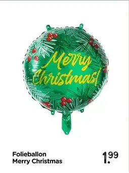 Xenos Folieballon Merry Christmas aanbieding