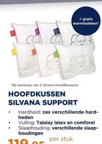 TotaalBED HOOFDKUSSEN SILVANA SUPPORT aanbieding