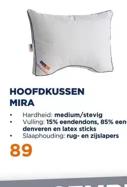 TotaalBED Hoofdkussen Mira | Dons & Latex aanbieding